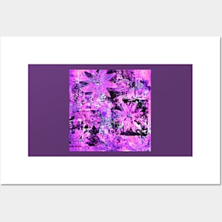 Flower in Black Square 9 - Digitally Altered Print Posters and Art